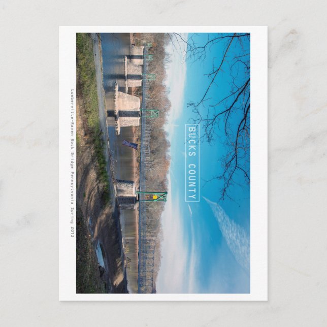 Bucks County. Vykort (Framsida)