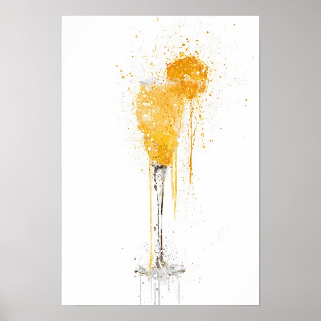 Bucks Fizz Cocktail Poster (Framsidan)
