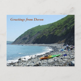 Bucks Mills Beach, Devon Vykort