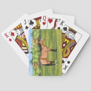 Buckskin Dun Quarter Horse Casinokort