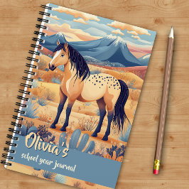 Buckskin Horse Desert Mountains Journaling Girls