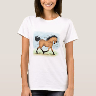 Buckskin Horse Educational Equine Anatomy T Shirt