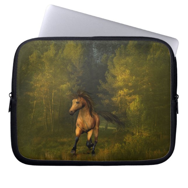 Buckskin Horse i Forest Laptop Fodral (Framsidan)