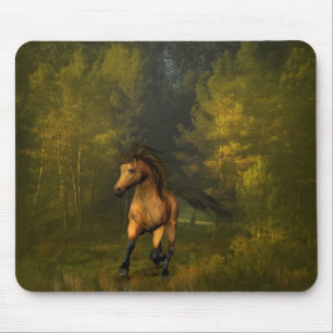 Buckskin Horse i Forest Mousepad Musmatta