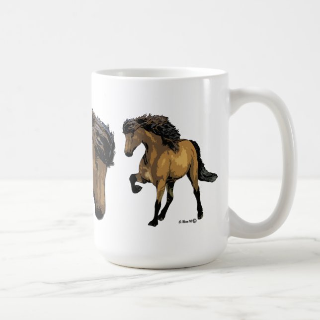 Buckskin Horse Nouvelle Vogue Kaffemugg (Höger)