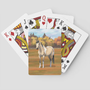 Buckskin Pinto Dun Paint Horse Stailopp Casinokort