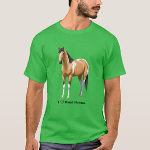 Buckskin Pinto Dun Paint Horse Stailopp Tröja