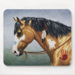 Buckskin Pinto Native American Krig Horse Musmatta