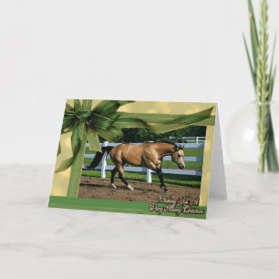 Buckskin Quarter Horse Blank julkort Helgkort