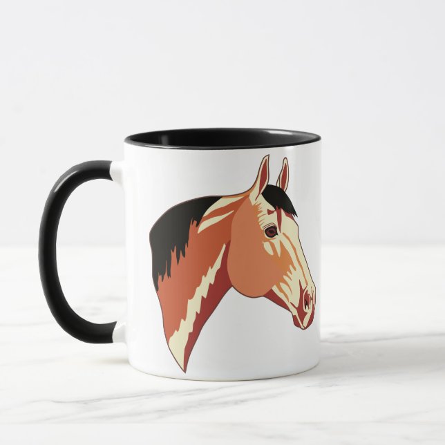 Buckskin Quarter Horse Mugg (Vänster)