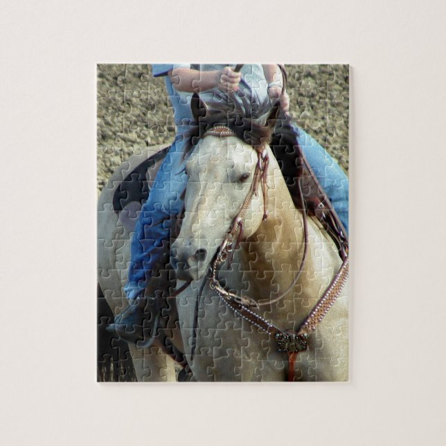 Buckskin Rodeo Horse Pussel (Vertikal)