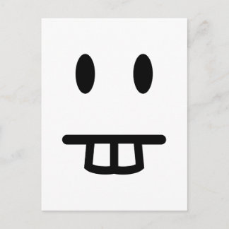 Bucktooth Ansikte Vykort