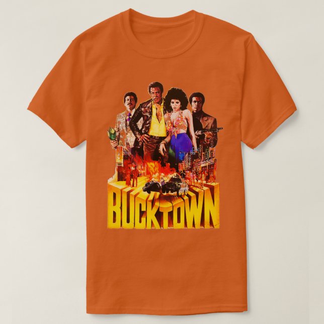 Bucktown Blaxploitation 1975 T Shirt (Design framsida)