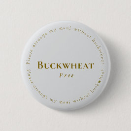 Buckwheat-Free Request Badge, Light-gray - Brown Knapp