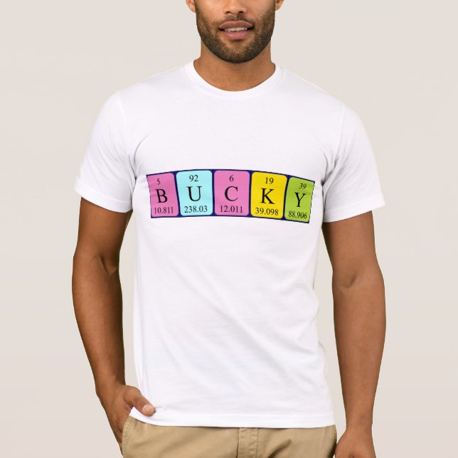 Bucky Periodiskt bord namn-skjorta Tee Shirt (Framsida)