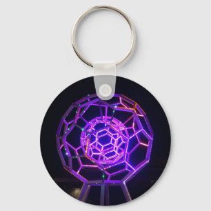 Buckyball skulptur #5 Keychain Nyckelring