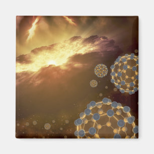 Buckyballs som flyter i interstellar utrymme magnet