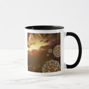 Buckyballs som flyter i interstellar utrymme mugg