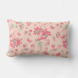 Bucolic pink lumbarkudde