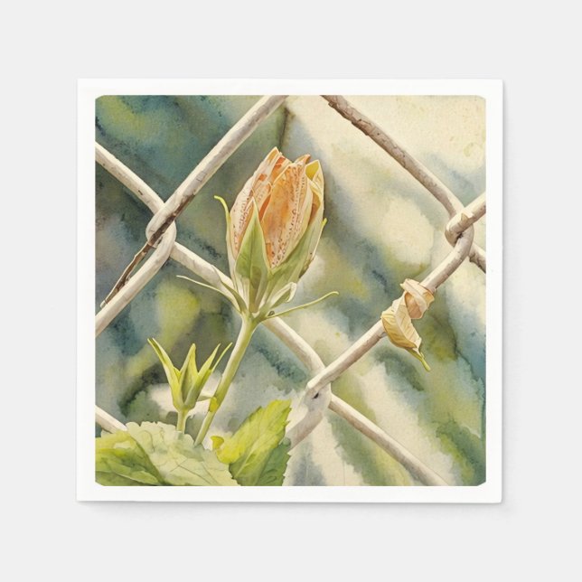 Bud and Fence - Pappersservett (Framsidan)