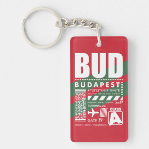 BUD Budapests flygplats Nyckelring