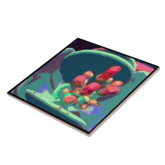 Bud från ovan kakelplatta (Sidan)