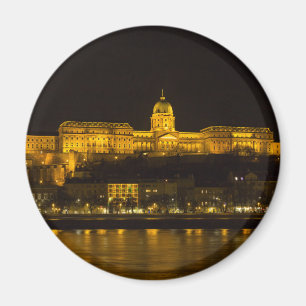Buda Castle Hungary Budapest på natten Magnet