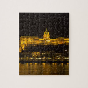 Buda Castle Hungary Budapest på natten Pussel