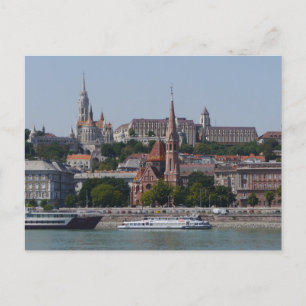 Buda över Donau, Budapest Vykort