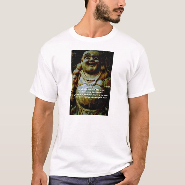 Budai: Den skratta Buddhaen T Shirt (Framsida)