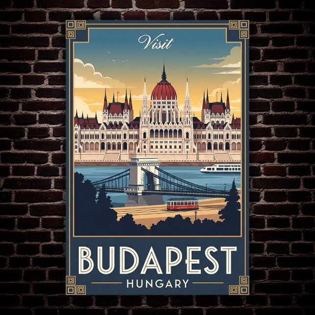 Budapest 1960-talet, Ungern Vintage resor Poster (Skapare uppladdad)