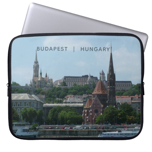Budapest anpassningsbar laptop sleeve 2 (Framsidan)