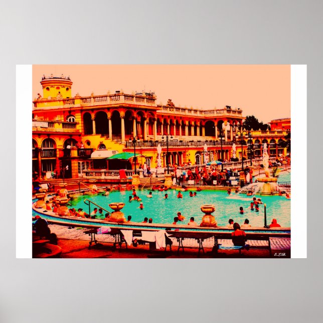 Budapest Baths Poster (Framsidan)