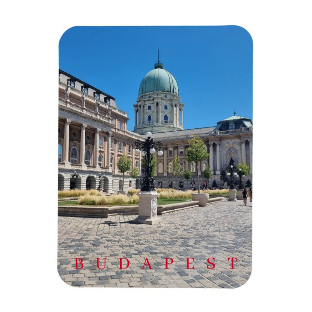 Budapest Buda Castle View-kylmagnet Magnet (Vertikal)