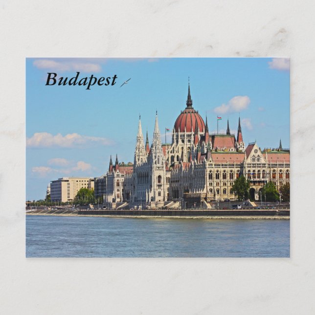 Budapest byggnaden av parlamentet, Budapest Vykort (Framsida)
