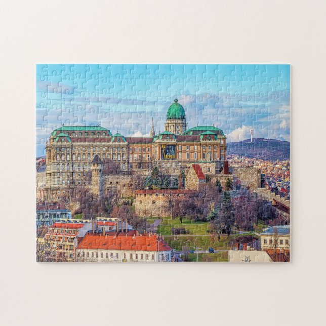 Budapest Castle Jigszle Puzzle Pussel (Horisontell)
