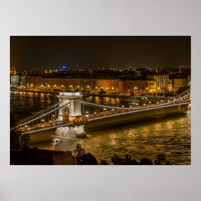 Budapest chain bridge poster (Framsidan)