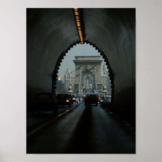 Budapest Chain Bridge Poster (Framsidan)