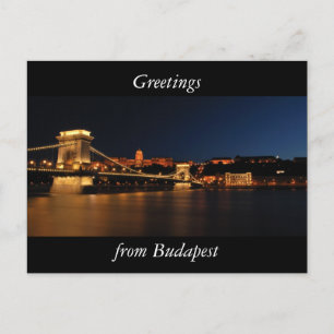 Budapest chain bridge vykort