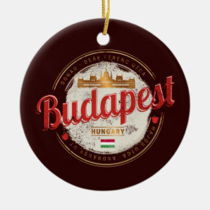 Budapest Design Ungerns Vintage Julgransprydnad Keramik