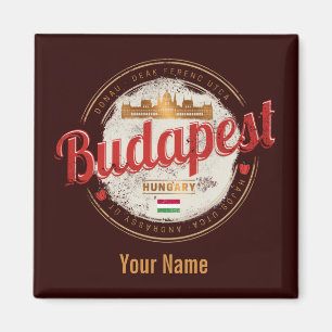 Budapest Design Ungerns Vintage Magnet
