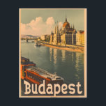 Budapest: Donau och parlamentets Vintage Vykort<br><div class="desc">"Journey in time with our Vintage Budapest Postcard, som fångar det fantastiska panorama från stadens ikoniska parlament som bygger längs den sceniska flodfronten. Njut av den nostalgiska allen av Ungerns huvudstad, som arkitekturmarvel återspeglar i flodens mjuka flodmynningar. Det här vykortet är mer än ett picturesque-minne. Det är en tidlös bild...</div>