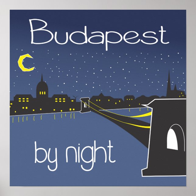Budapest efter natt, Budapest poster (Framsidan)