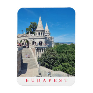 Budapest Fisherman's bastion view-kylmagnet Magnet