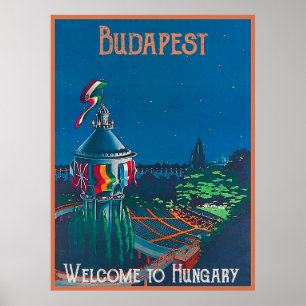 Budapest, Fiskarens bastion, Ungern Poster