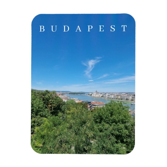 Budapest flod Donau-visare, kylmagnet Magnet (Vertikal)