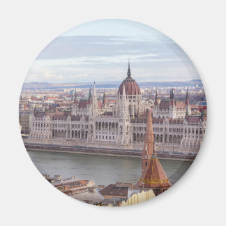 Budapest från det ungerska parlamentet per dag magnet