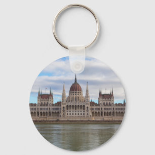 Budapest från det ungerska parlamentet per dag nyckelring