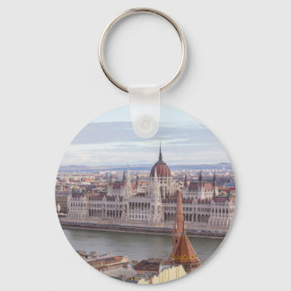 Budapest från det ungerska parlamentet per dag nyckelring