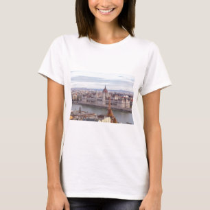 Budapest från det ungerska parlamentet per dag t shirt